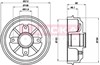 Барабан тормозной задний 104022 KAMOKA