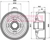 Барабан тормозной задний 104033 KAMOKA
