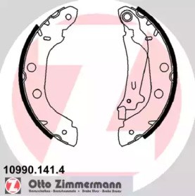 Барабанные тормозные колодки 109901414 ZIMMERMANN