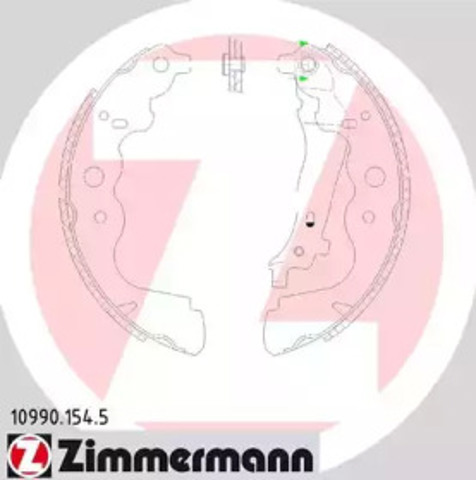 Задние барабанные тормозные колодки 109901545 ZIMMERMANN