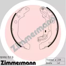 Колодки тормозные задние, барабанные 109901570 ZIMMERMANN
