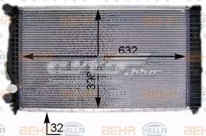 Радиатор 1114209000 JP GROUP