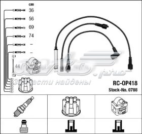 Провода высоковольтные в комплекте 1292001310 JP GROUP