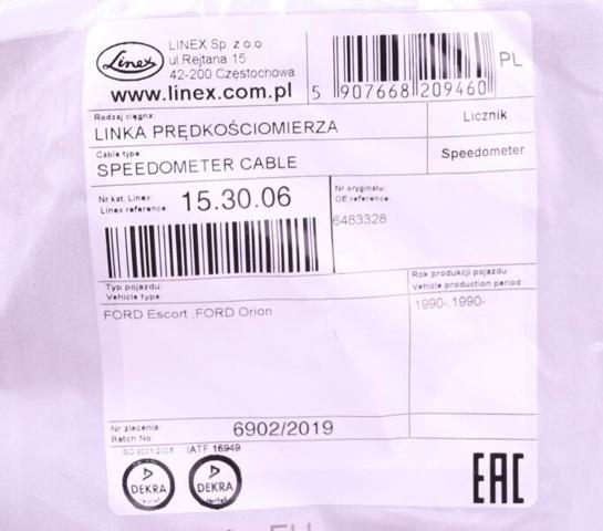 Тросик спидометра 153006 LINEX