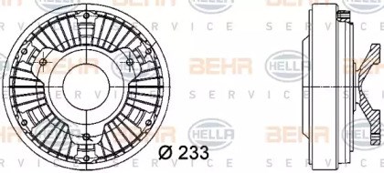 Муфта вязкостная системы охлаждения 2100025131 SACHS
