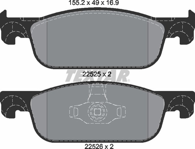 Колодки 2252501 TEXTAR