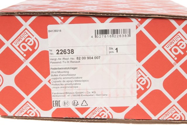 22638 FEBI Опора переднего амортизатора купить в Днепр