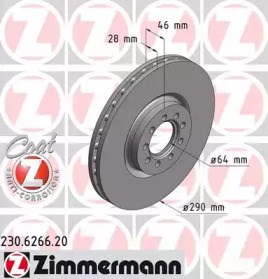 Передний тормозной диск 230626620 ZIMMERMANN
