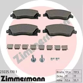 Колодки тормозные 232251701 ZIMMERMANN