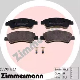 Колодки передние 235991901 ZIMMERMANN
