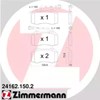 Передние тормозные колодки 241621502 ZIMMERMANN