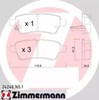 Колодки тормозные дисковые комплект 242401651 ZIMMERMANN