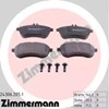 Колодки тормозные передние дисковые 243062051 ZIMMERMANN