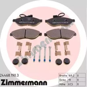 Колодки тормозные дисковые комплект 244681903 ZIMMERMANN