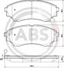 Колодки тормозные 37540 ABS