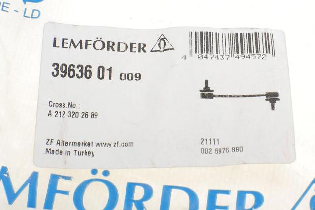 Тяжка стабилизатора, переднего, правая 3963601 LEMFORDER