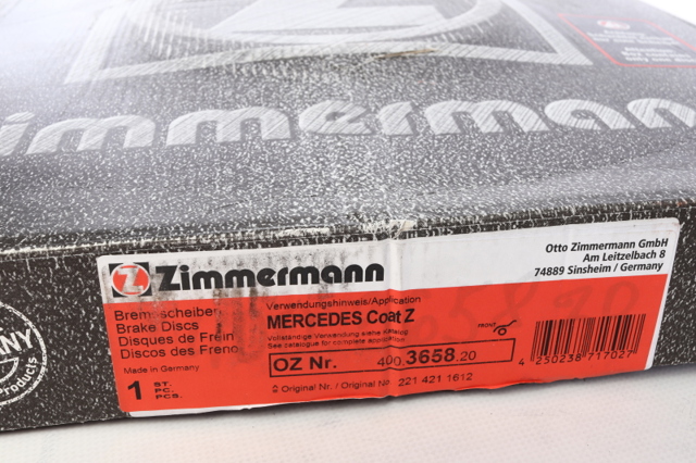 Тормоз дисковый передний 400365820 ZIMMERMANN