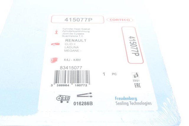 Прокладка ГБЦ 415077P CORTECO