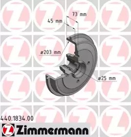 Тормозной барабан 440183400 ZIMMERMANN