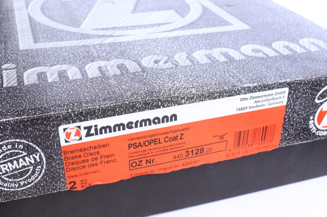 Передний тормозной диск 440312820 ZIMMERMANN