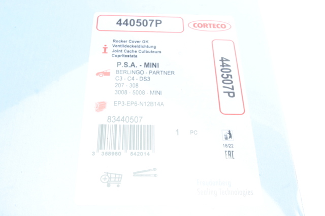 CORTECO 440507P Прокладка клапанной крышки двигателя в наличии Ровно