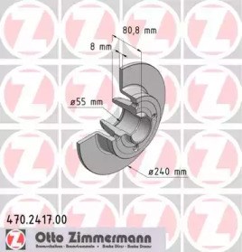 Тормозные диски 470241700 ZIMMERMANN
