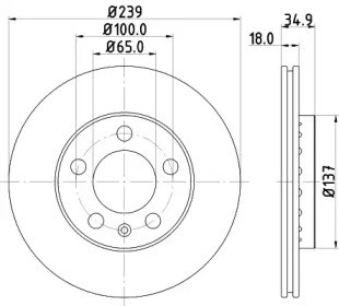 Ротор тормозной 600321800 ZIMMERMANN