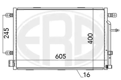 Радиатор кондиционера 667052 ERA