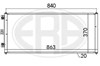 Радиатор системы охлаждения кондиционера 667144 ERA