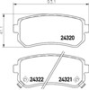 Задние колодки 8DB355006961 HELLA