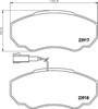 Колодки передние 8DB355010391 HELLA