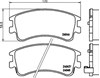 Колодки 8DB355011141 HELLA