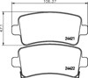 Комплект задних колодок 8DB355012991 HELLA