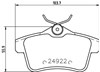 Колодки тормозные задние, дисковые 8DB355014531 HELLA