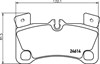 Комплект задних колодок 8DB355014631 HELLA