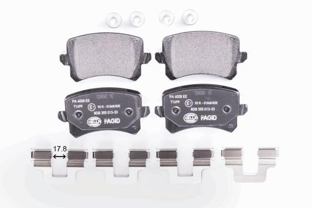 HELLA 8DB355025331 Колодки тормозные задние дисковые в наличии Чернигов