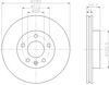 Тормоз дисковый передний 8DD355105591 HELLA