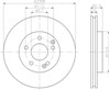 Диск тормозной передний 8DD355107481 HELLA