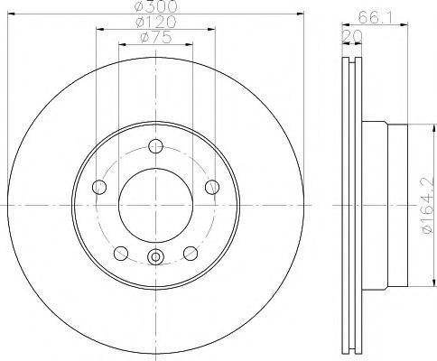 Тормозные диски 8DD355111281 HELLA