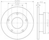 Задний дисковый тормоз 8DD355113811 HELLA