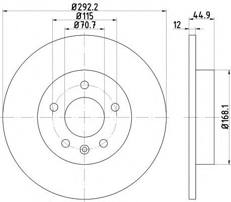 Тормозные диски 8DD355116601 HELLA
