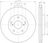 Передний тормозной диск 8DD355117361 HELLA