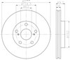 Диск тормозной передний 8DD355119661 HELLA