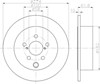 Задний дисковый тормоз 8DD355120341 HELLA