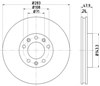 Тормоз дисковый передний 8DD355120481 HELLA