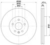 Передний тормозной диск 8DD355122851 HELLA