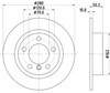 Тормозной диск 8DD355123001 HELLA