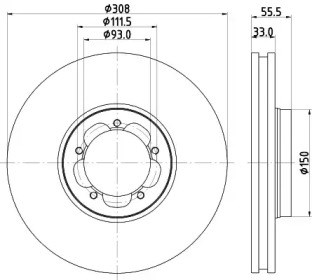 Ротор тормозной 8DD355123131 HELLA