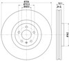 Тормоз дисковый передний 8DD355129371 HELLA