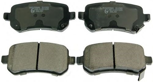 Колодки тормозные дисковые комплект B110989 DENCKERMANN